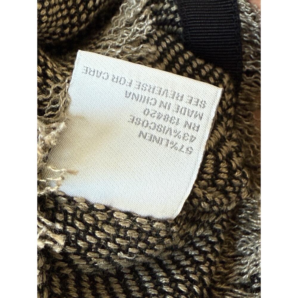 Carlisle Collection Blazer Jacket Size 10 Linen Blend Brown Full Zip - Picture 4 of 8